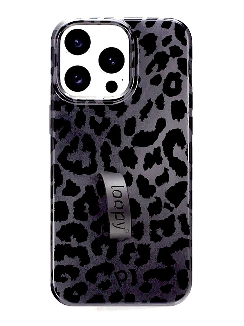 NWT Loopy MIDNIGHT LEOPARD iPhone 15 Pro Max Phone Case - Righty